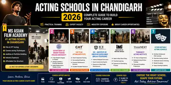 Best Acting Schools in Chandigarh 2026 | Top Institutes & Courses
