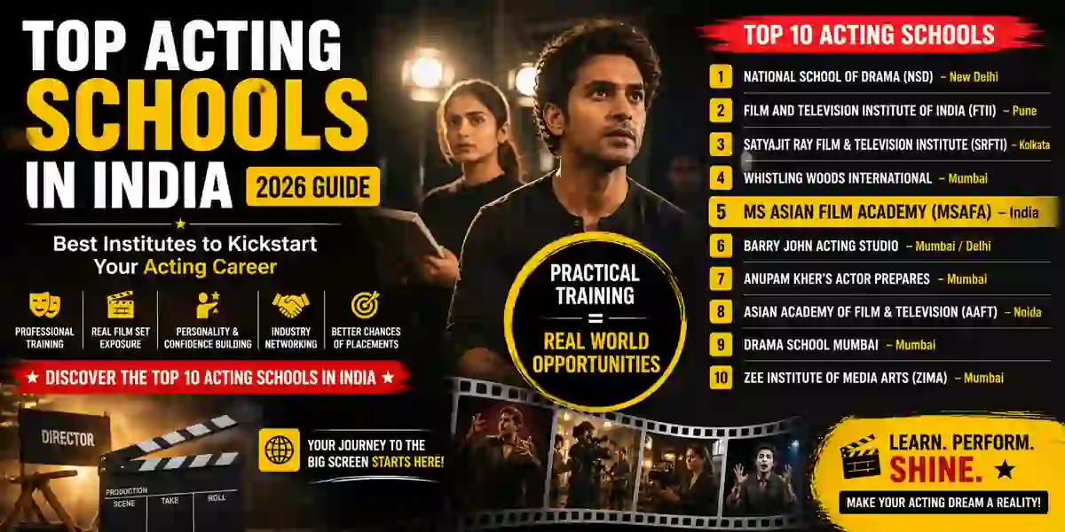 Top Acting Schools in India | Best Acting Institutes 2026