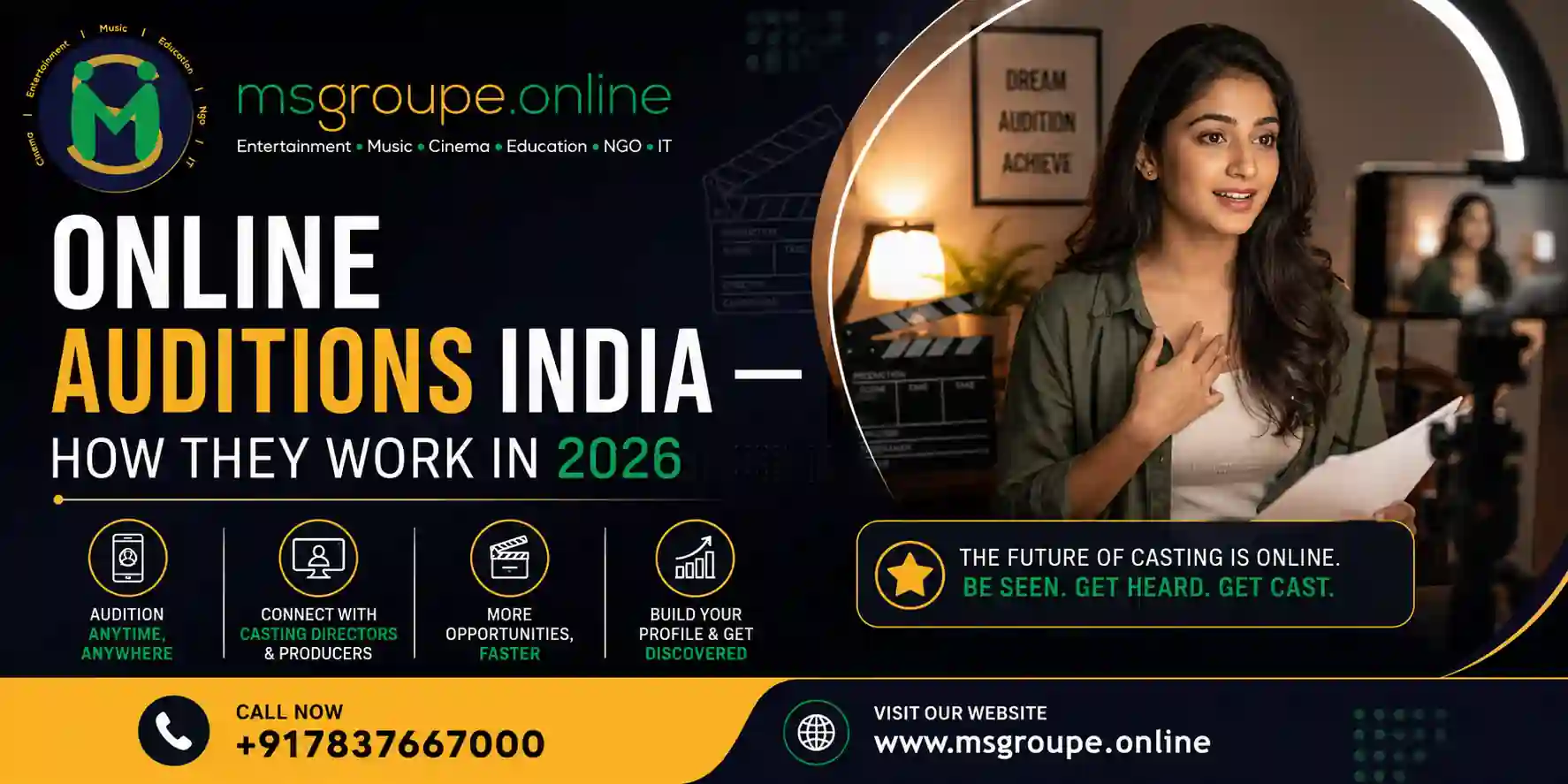 Online Auditions India — How They Work in 2026