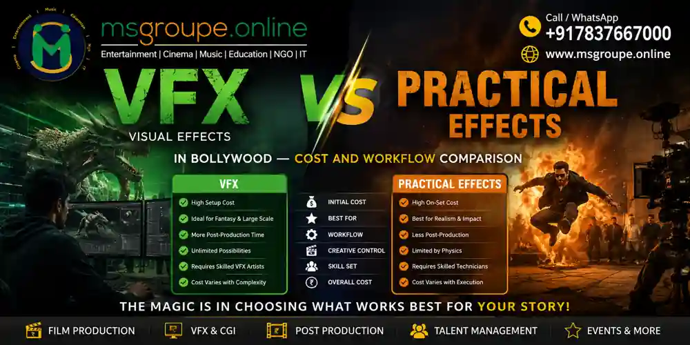 VFX vs Practical Effects in Bollywood: Complete Cost & Workflow Comparison (2026 Guide)