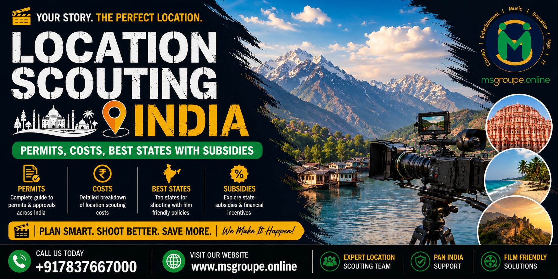 Location Scouting in India: Permits, Costs & State Subsidies Guide