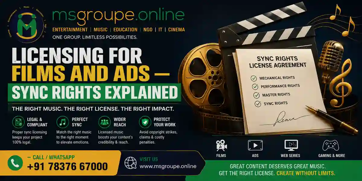 Sync Rights Explained: Music Licensing for Films & Ads