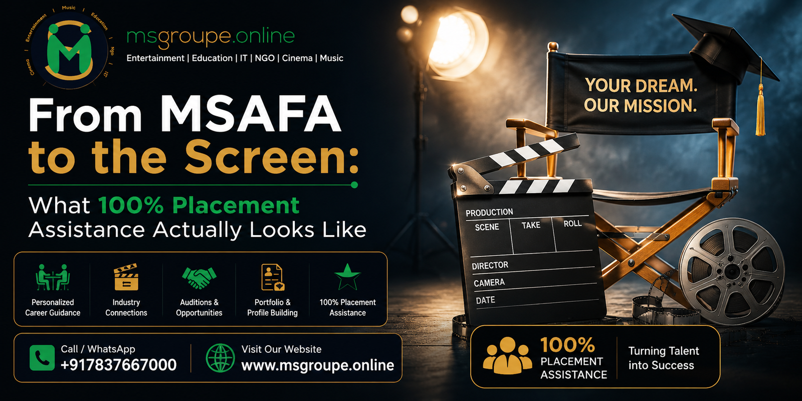 MSAFA Placement Assistance: From Acting School to Real Film Sets