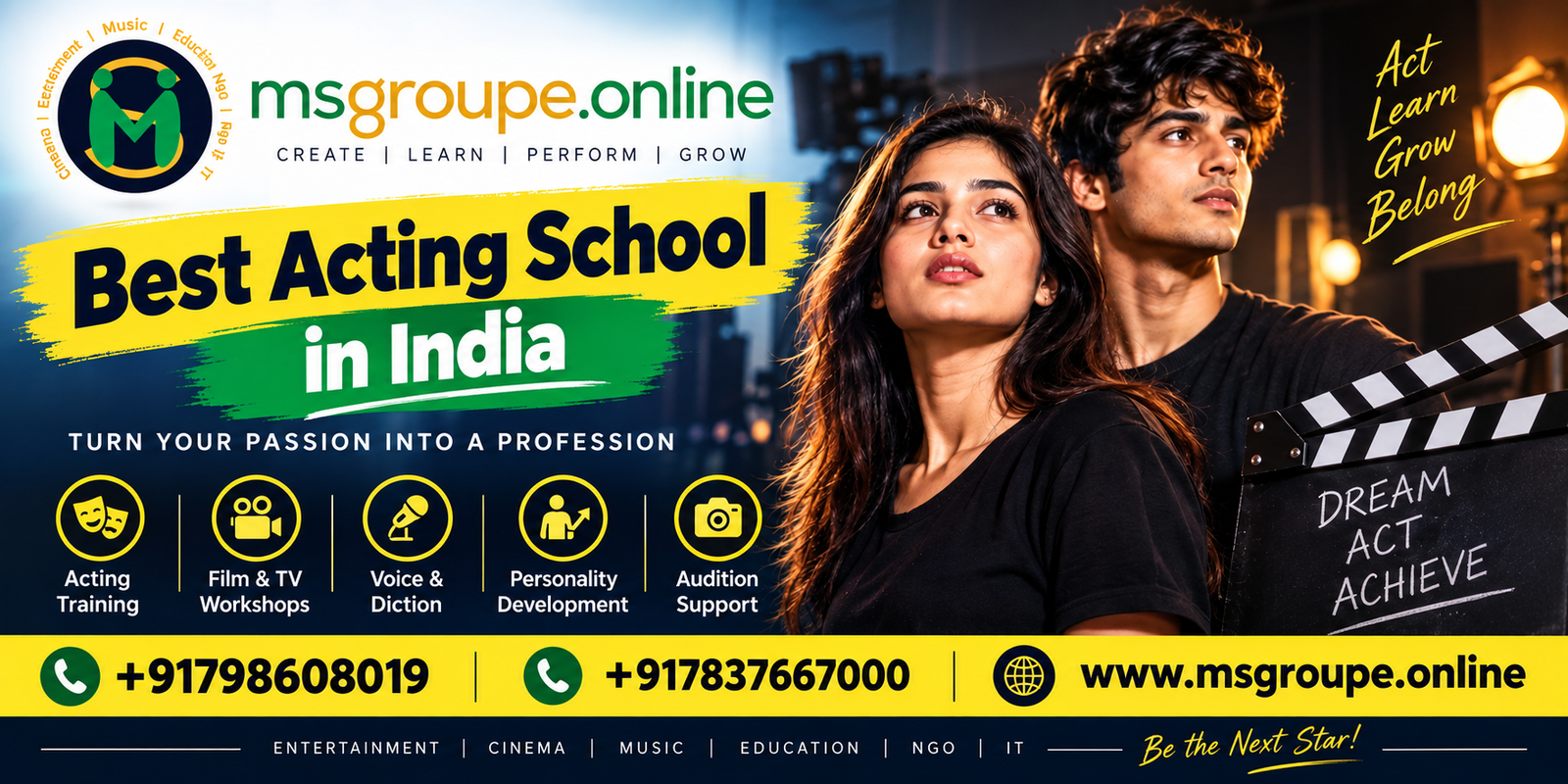 Best Acting School in India | MSAFA – Msasian Entertainment